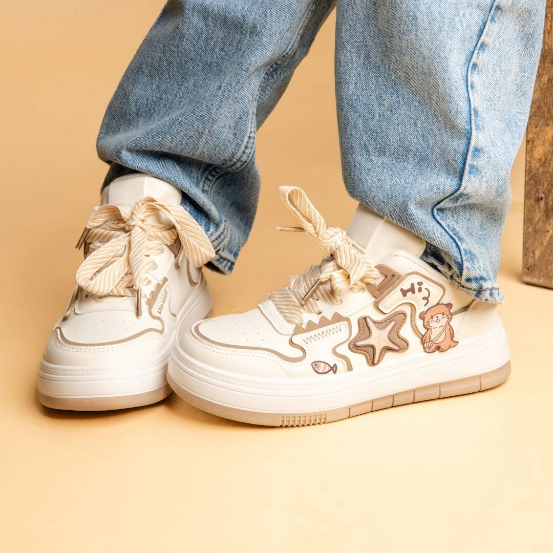 Ultra Friendly Sea Otter Chunky Mid Top Shoes - Women's - Image 8
